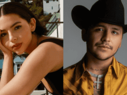 Ángela y Nodal aparecieron vestidos con jeans azules a juego, así como el resto de su ropa combinada. INSTAGRAM/ angela_aguilar_/ X -TWITTER-