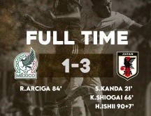 Fue con marcador final de 3-1 que el equipo dirigido por Ricardo Cadena cayó ante el cuadro nipón. ESPECIAL / Selección Mexicana