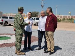 Sheinbaum y López Obrador llegaron a Tamaulipas el viernes tras haber visitado Coahuila donde presentaron el Plan de Justicia de Pasta de Conchos. ESPECIAL/X/ @Claudiashein.