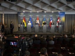 Al final del segundo plenario de líderes, celebrado hoy, el presidente ucraniano, Volodímir Zelensky, agradeció la participación de las delegaciones. EFE/EPA/A. DELLA VALLE