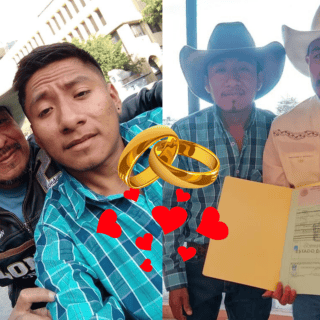 Love wins! Albañil y su chalán se casan, y su historia de amor se vuelve viral (FOTOS)