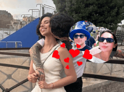 Un joven influencer se encontró con Christian Nodal y Ángela Aguilar en Disneyland París; así lo compartió en redes. ESPECIAL/ X -TWITTER-/ @speedynodal