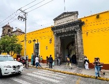 Así luce la fachada del Hospital Civil viejo con la renovación del ingreso. EL INFORMADOR / H. Figueroa