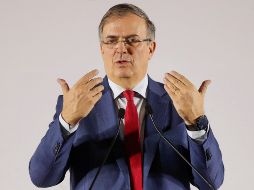 Marcelo Ebrard dio sus primeras declaraciones luego de que fuese anunciado como próximo Secretario de Economía. EFE / Isaac Esquivel