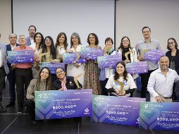 Esta tarde fueron premiados los mejores proyectos con impacto social por parte de la Fundación Expo Guadalajara en el Bumerán Social: Pitch con propósito. EL INFORMADOR / H. Figueroa