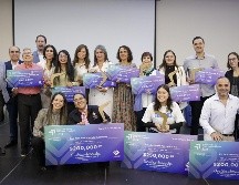Esta tarde fueron premiados los mejores proyectos con impacto social por parte de la Fundación Expo Guadalajara en el Bumerán Social: Pitch con propósito. EL INFORMADOR / H. Figueroa
