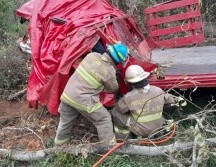 El conductor perdió la vida tras salir de la carretera y volcarse. ESPECIAL