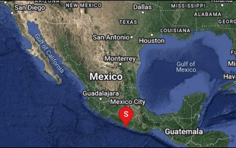 El movimiento telúrico se reportó a las 11:16 horas. ESPECIAL / SSN