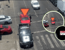 En el despliegue operativo se dio seguimiento al vehículo hasta que se consiguió interceptarlo; como resultado, se logró la detención de un masculino y  del vehículo. ESPECIAL/Escudo Urbano C5