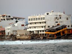Huracán “Jova”. En 2011, este fenómeno dejó más de cuatro mil 500 damnificados y daños materiales importantes en zonas hoteleras de la costa jalisciense. EL INFORMADOR/Archivo