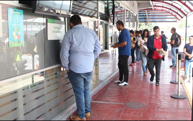 Acude al módulo más cercano para la renovación de tu licencia de conducir. EL INFORMADOR/ARCHIVO