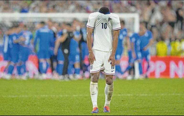 Jude Bellingham se lamentó por las oportunidades fallidas de Inglaterra ante una férrea Eslovenia. AP