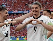 Marcel Sabitzer (#9) marcó el gol del triunfo y del liderato para el equipo austriaco. EFE