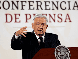 López Obrador, durante la mañanera en Palacio Nacional. EFE / J. Méndez