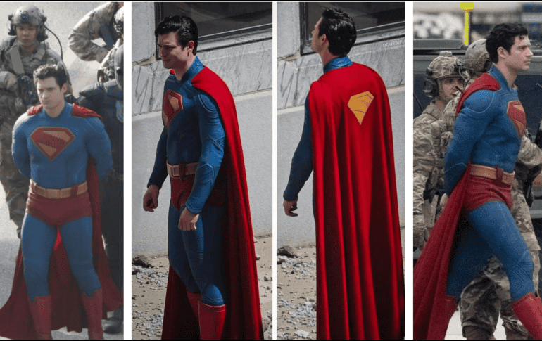 Las nuevas imágenes de David Crosenwot como Superman han causado furor entre los fans. ESPECIAL / X: @nightwaynes / @CQuill97