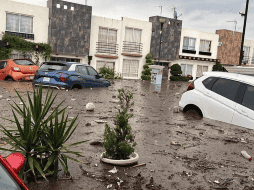 El líquido pluvial continúa en toda esa zona de Chalco. ESPECIAL