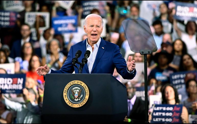 'Para servir a su país, el Presidente Biden debería abandonar la carrera electoral', se titula el editorial. AP/Matt Kelley