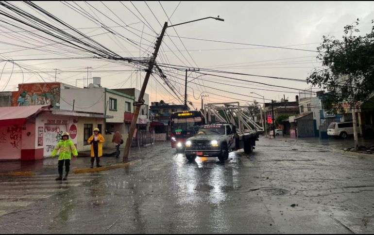 La ZMG registró fuertes lluvias este viernes 28 de junio. ESPECIAL.