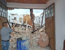 Antes del incidente, habitantes de la zona reportaron a Protección Civil Municipal la aparición de grietas en las paredes del templo. ESPECIAL