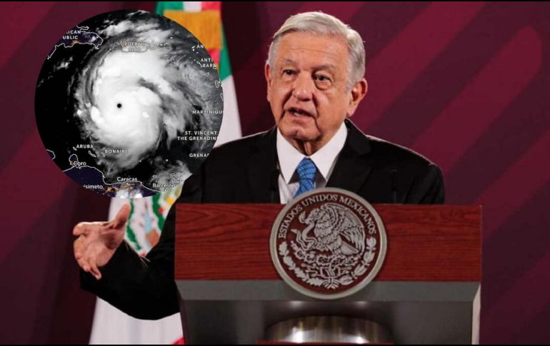 “Salvar vidas es lo más importante y no van a quedar desamparados”,  dijo López Obrador. SUN / ARCHIVO / NOAA