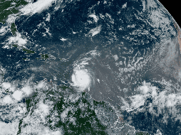 Fotografía satelital muestra el estado del huracán 