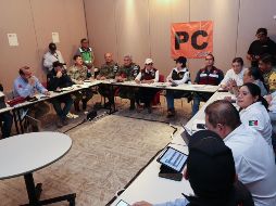 En la reunión se estableció desarrollar un mapa de riesgo, formar el comité estatal, realizar un padrón de brigadistas y una campaña de comunicación a la población. ESPECIAL / X / @MaraLezama