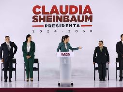Claudia Sheinbaum, virtual presidenta electa, presentó este jueves 4 de julio de 2024, en el Museo Interactivo de Economía, a la tercera parte de los integrantes de su gabinete para el periodo presidencial 2024-2030. SUN/ D. Simón Sánchez.