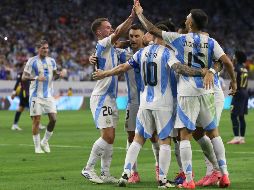 La Albiceleste que espera en la semifinal del próximo 9 de julio al ganador del Venezuela-Canadá. EFE/L. PLAZA JOHNSON.