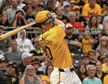 Bryan Reynolds conectó dos de los siete cuadrangulares, con los que produjo seis carreras. AFP/J. Berls