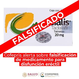 Cofepris alerta sobre falsificación de medicamento para disfunción eréctil
