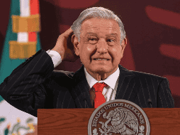 López Obrador, durante la mañanera en Palacio Nacional. SUN / ARCHIVO