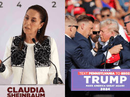 Donald Trump fue evacuado del mitin que ofrecía en Butler, Pensilvania. ESPECIAL/SUN/ D. Sánchez/ EFE/D. MAXWELL