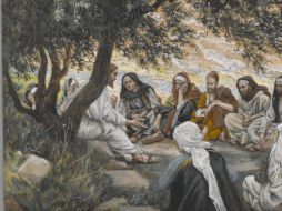 «Les mandó que no llevaran nada para el camino: ni pan, ni mochila, ni dinero en el cinto, sino únicamente un bastón, sandalias y una sola túnica». WIKIPEDIA/«La Exhortación de los Apóstoles», de James Tissot.