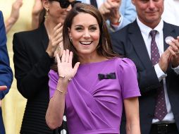 Kate Middleton fue recibida con una calurosa ovación en la pista central de Wimbledon. EFE / A. Vaughan