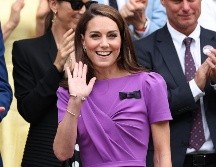 Kate Middleton fue recibida con una calurosa ovación en la pista central de Wimbledon. EFE / A. Vaughan