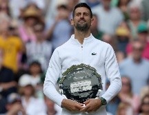 Pese a caer ante Carlos Alcaraz, Novak Djokovic saca cosas positivas del torneo porque hace un mes y una semana estaba en el quirófano con una lesión de menisco. EFE / N. Hall
