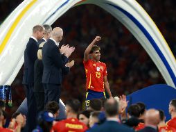 El jugador del Barcelona Lamine Yamal firmó un torneo espectacular. EFE/EPA/C. Bilan