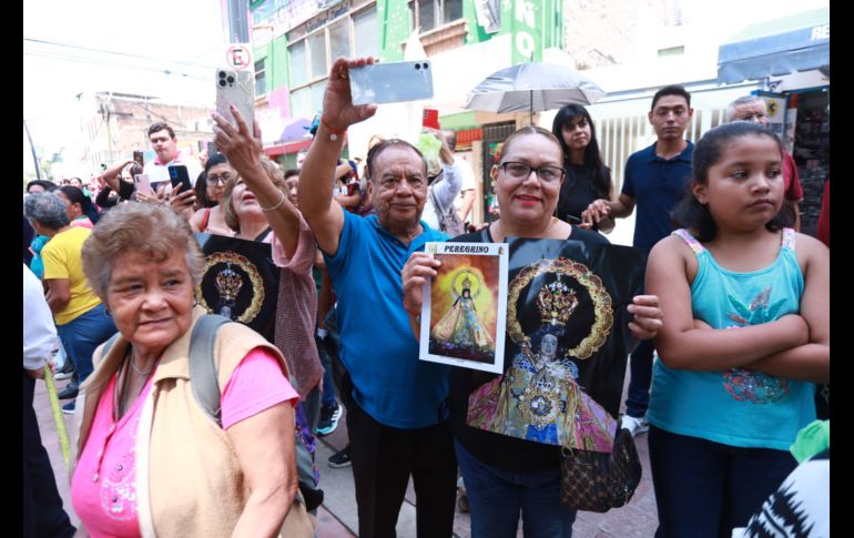Para pedir por un buen temporal de lluvias la Virgen de Zapopan arribó este domingo al municipio de Chapala. CORTESÍA