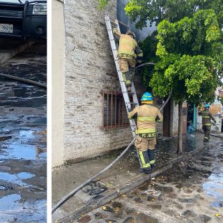 Se incendia taller de soldadura en Las Juntas