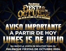 Hace unas horas comenzó la venta de boletos para el Palenque de las Fiestas de Octubre 2024. ESPECIAL / Facebook Palenque Fiestas de Octubre