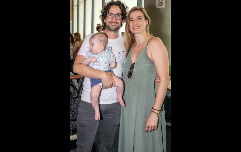 José Miguel del Monte, Tania Barragán Newton y Leonardo del Monte. GENTE BIEN JALISCO/ Antonio Rodríguez