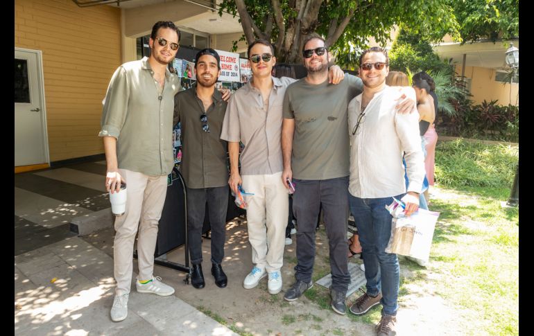 Arturo Torres, Raúl Cerna, Esteban del Castillo, Alán Melo y Gil Jiménez. GENTE BIEN JALISCO/ Antonio Rodríguez