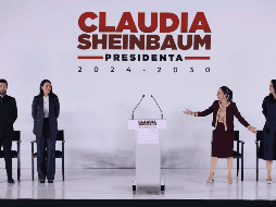 Claudia Sheinbaum, presidenta electa de México, presenta a quienes serán sus secretarios del Trabajo, Marath Bolaños; Turismo, Josefina Rodríguez Zamora y Cultura, Claudia Curiel de Icaza. SUN / D. Simón Sánchez