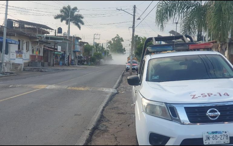 Personal de diferentes corporaciones de Protección Civil atienden el servicio.  ESPECIAL/ Gobierno de Zapotlanejo