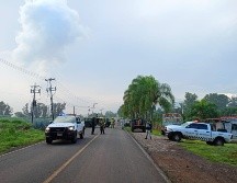 Entre los brigadistas que participan en la contención de la fuga, está personal de Seguridad Física de Pemex, la Guardia Nacional, Protección Civil del Estado y municipales.  ESPECIAL