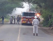 En el punto se encuentra personal de varias dependencias para apoyar en los traslados y hacer evaluaciones de riesgo. ESPECIAL