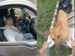 Este buen hombre se convirtió en el héroe del día para estos jóvenes al llevarlos a una clínica para atender a su mascota. TIKTOK/ historias.de.calles