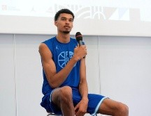 Victor Wembanyama será el atleta francés más seguido de todos los Juegos. AP/T. Camus