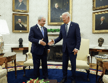 El primer ministro de Israel, Benjamin Netanyahu, hizo visitó este jueves la Casa Blanca. EFE / S. Corum