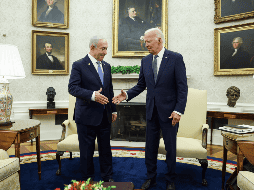 El primer ministro de Israel, Benjamin Netanyahu, hizo visitó este jueves la Casa Blanca. EFE / S. Corum